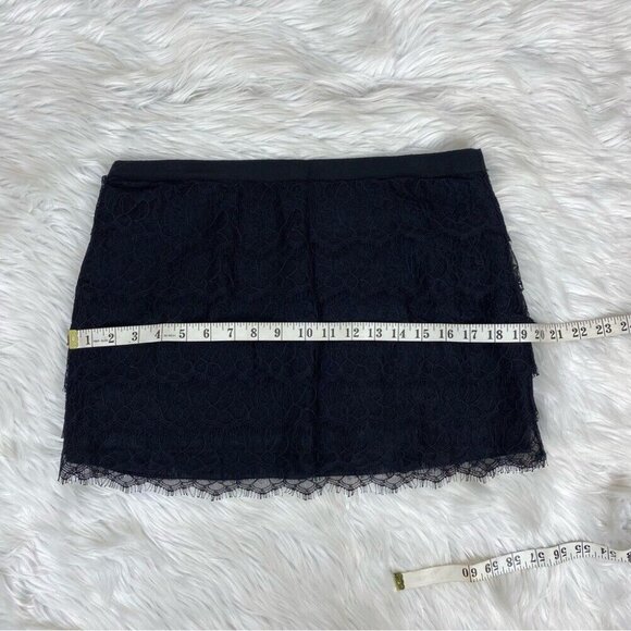 Haute Hippie Women’s Black Tiered Lace Minimalist Mini Skirt Large/W32‎ - Picture 9 of 10